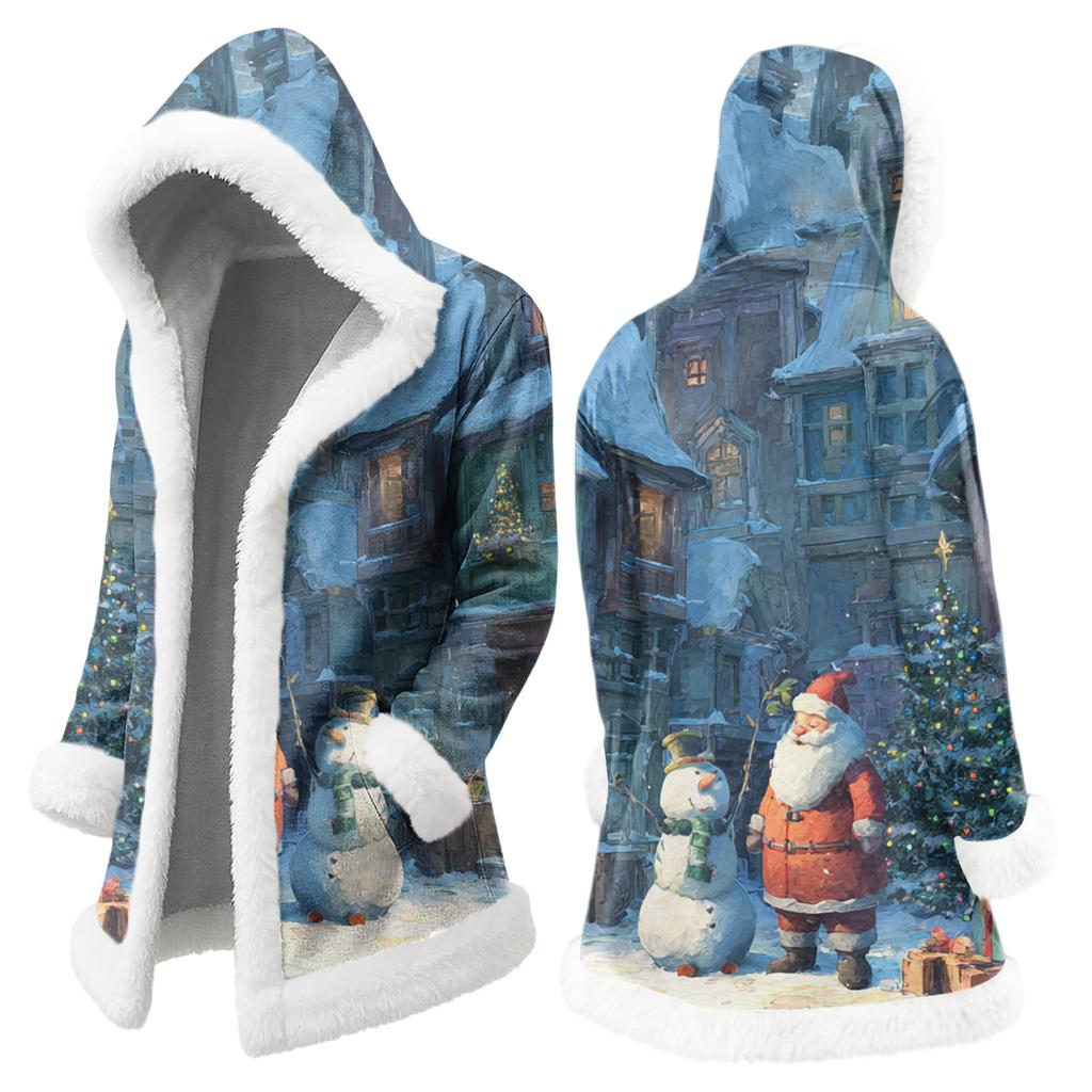 Мужская повседневная куртка с рождественским принтом