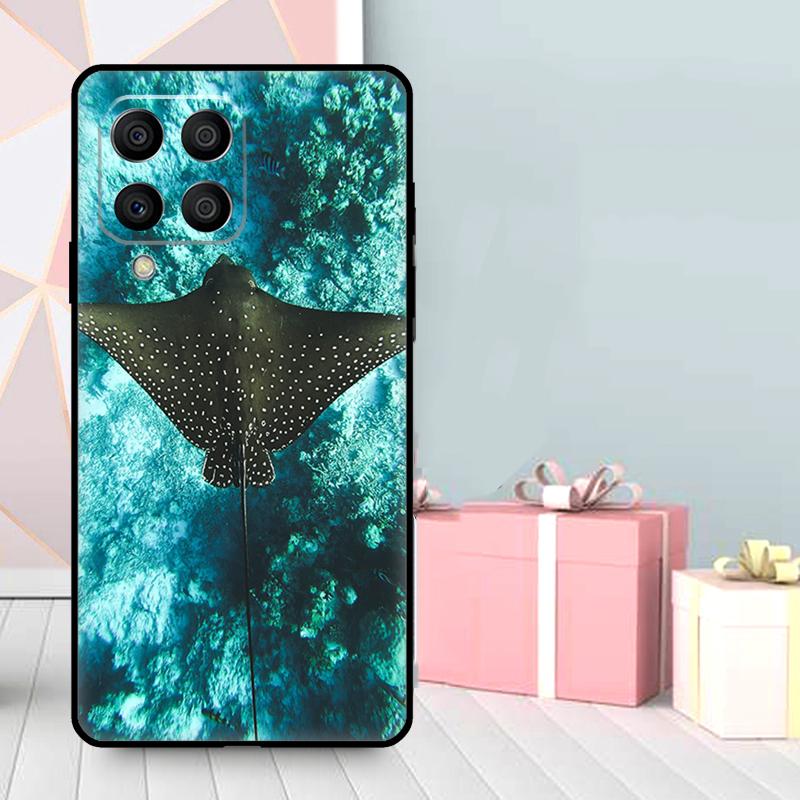Чехол с изображением ската для Samsung Galaxy M06 M11 M31 M14 M34 M54 M12 M32 M52 M15 M13 M16 M36 M56 M53 M35 M55