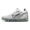 Nike Air VaporMax 2021 Flyknit GS Белые Металлик Серебристый Детские Кроссовки Черные DB1550-100