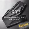 2024 Men's Ice Silk Breathable Quick-Dry Mesh Pants - Summer Casual Trousers