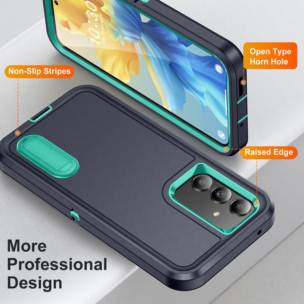 Kickstand Dustproof Phone Bag Case for Samsung Galaxy A15 A53 5G A54 A14 A04S A13 S23 FE S22 Ultra S24 Plus Shockproof Cover