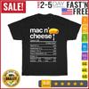 Mac and Cheese Nutrition Funny Thanksgiving Mac N' Cheese T Shirt Men Women NEW