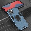 KEYSION Shockproof Armor Case for iPhone 15 Pro Max 15 Ultra Soft Silicone+PC Ring Stand Phone Cover for iPhone 14 13 12 11 Pro