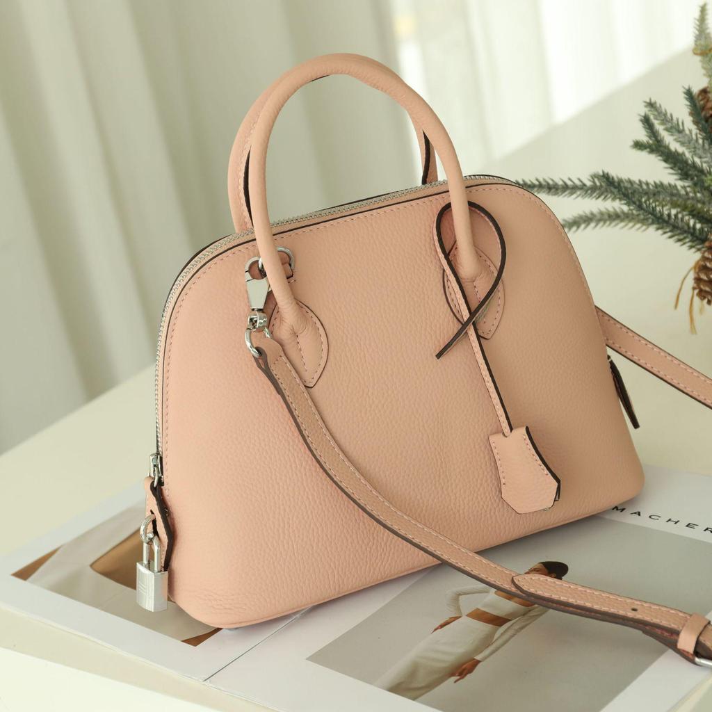 Женская сумка из воловьей кожи Shell: Универсальная сумка на одно плечо и через плечо