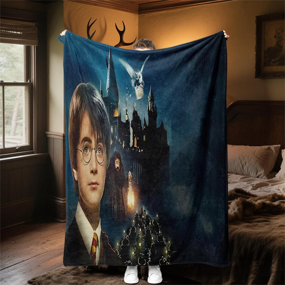 1 шт. Хогвартс Гарри Поттер Сова Фланелевое одеяло для пикника и дома, для всех сезонов, мягкое, теплое, Декор для дома 1031190