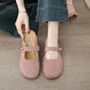 Тапочки Baotou, женская верхняя одежда, весна-лето 2025, новые, на липучках, с неглубоким горлом и плоским дном, универсальные, повседневные, с одной педалью, женские туфли