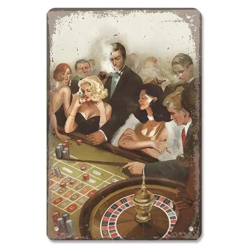 Welcome To Las Vegas Plaque Metal Tin Signs Vintage Decor Nevada Casino Metal Posters Wall Art Decor