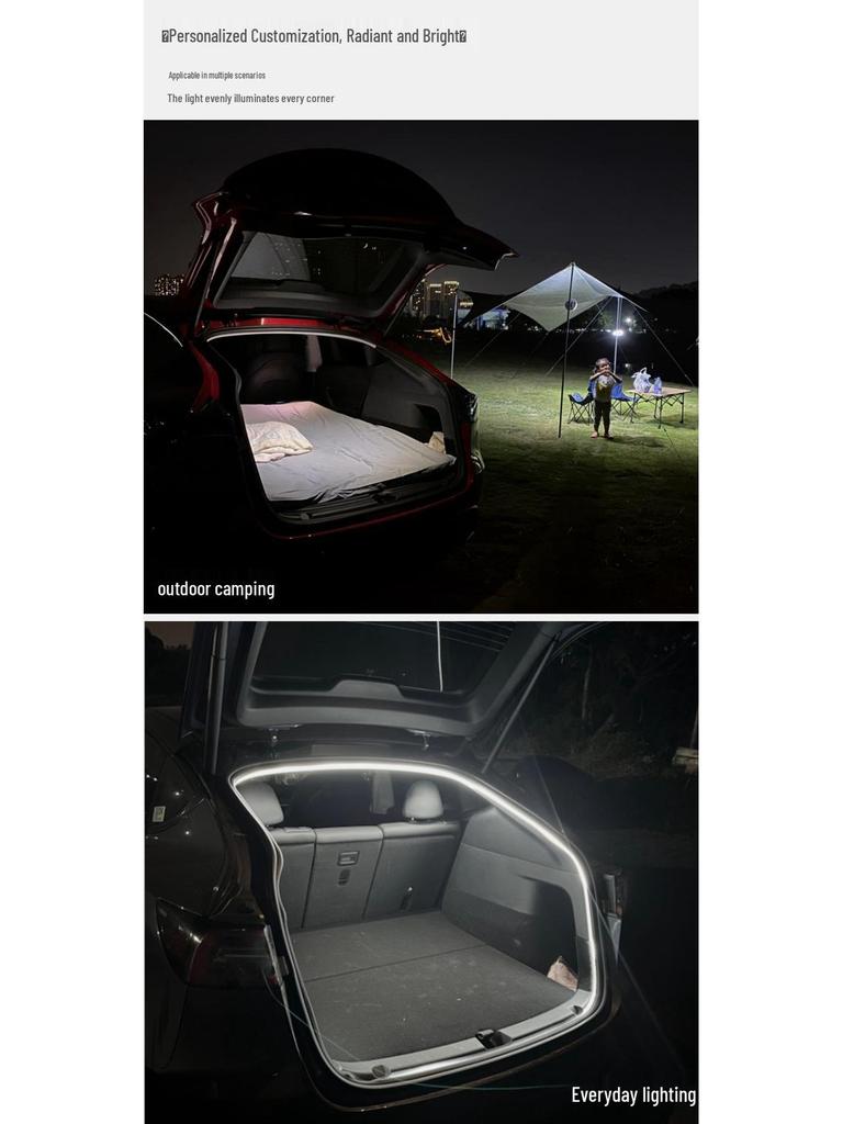 Model Y Trunk Decorative Ambient Light Strip with Magnetic Induction Switch