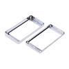 Chrome Plated Plastic Guitar Pickup Frame Mounting Ring for LP Guitar Silver