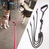 With Foam Handle 2/3/4 Way Pet Leash Nylon Detachable Two Heads Dogs Leash Durable 120CM Dogs Traction Rope Walking The Dogs