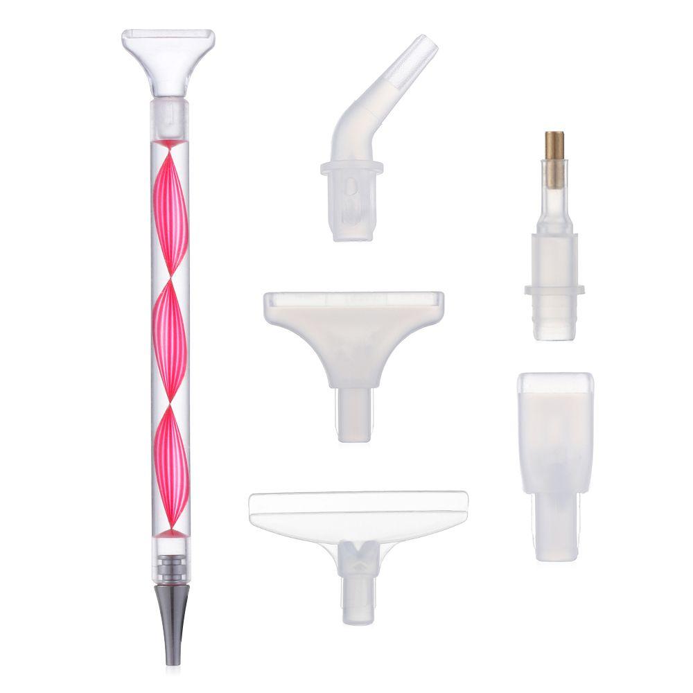 Spiral Flower Alloy Replacement Pen Heads Resin Pen Resin Diamond Painting Pen Point Drill Pen