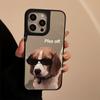 Couple Trendy Cool Cat and Dog Suitable for Apple 16 Promax Mobile Phone Case Personalized Iphone14 Anti Fall 13 Mirror 15 Hard