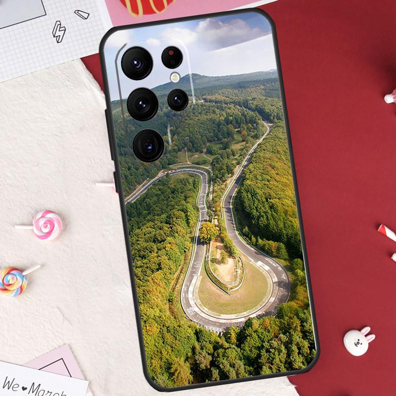 Green Hell Nurburgring Case For Samsung Galaxy S26 Ultra S23 S22 S21 S20 S24 S25 Ultra S10 Plus S25 FE Cover Shell