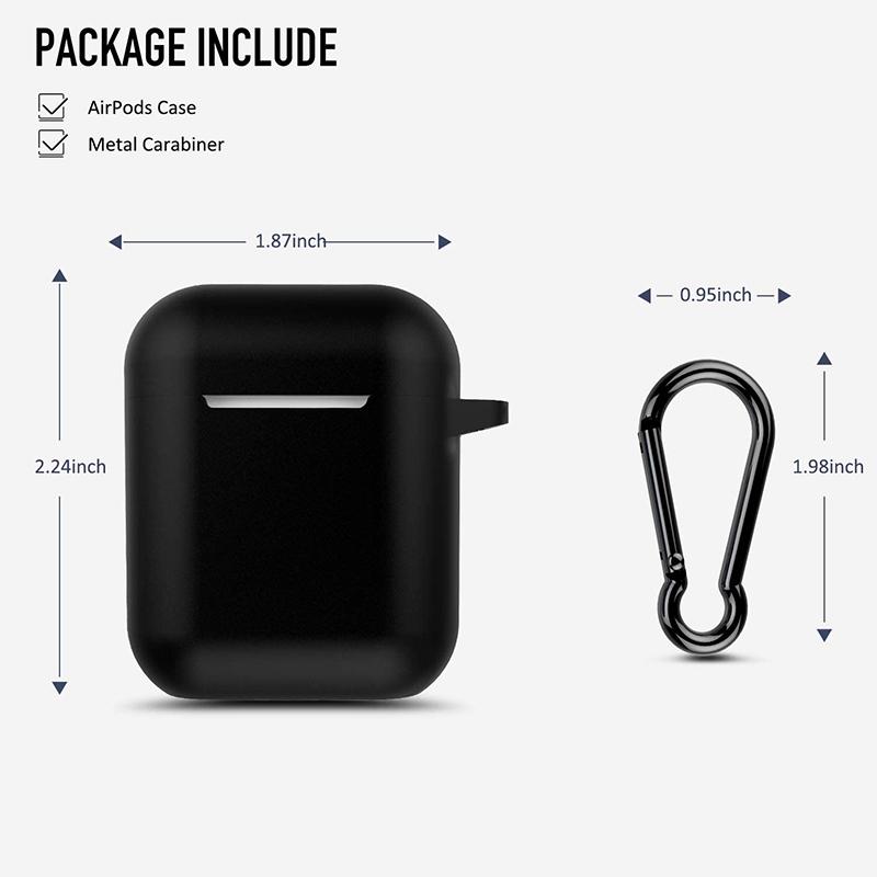 Сплошной цветной силиконовый мягкий чехол для Airpods 1/2, жидкий силиконовый беспроводной Bluetooth-наушник, защитный чехол для Airpods 2