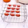 Подставка для аэрофритюрницы с 4 шампурами, решетка-гриль из нержавеющей стали, подставка для шашлыка, решетка для барбекю, шампуры для мяса, горизонтальные подставки для шампуров