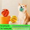 Boredom-Relief Rubber Dog Toy: Bite-Resistant, Teeth-Cleaning Sound Ball for Puppies, Available In Large and Small Sizes.