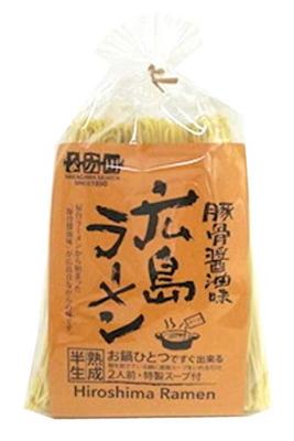 Setouchi Noodle Factory Nakagawa Хиросимский Рамен (Свиной костный соевый вкус) 320 г x 3 пакета