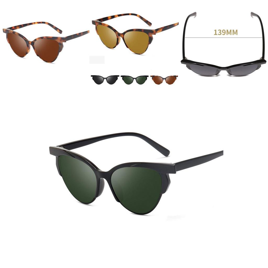 Classy Vintage Retro Cat Eye Triangle Sunglasses For Women Colorful Eyewear Glasses