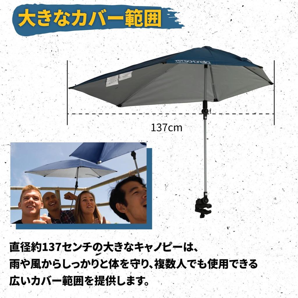 Parasol Parasol Folding UV Protection Outdoor Golf Midnight Blue 97cm X 99cm Japanese Import Sport-Brella Versa-Brella One-Touch [Regular Product]