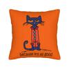 Petes the Cat  Square Pillow Case  Cushion Cover Vintage Zippered Decor Throw Pillow Case Cover for Car cm