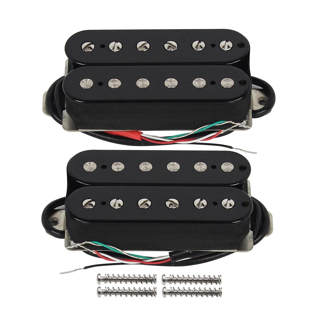 FLEOR 2 шт. Керамический набор звукоснимателей Humbucker для электрогитары, 4 провода, двойная катушка