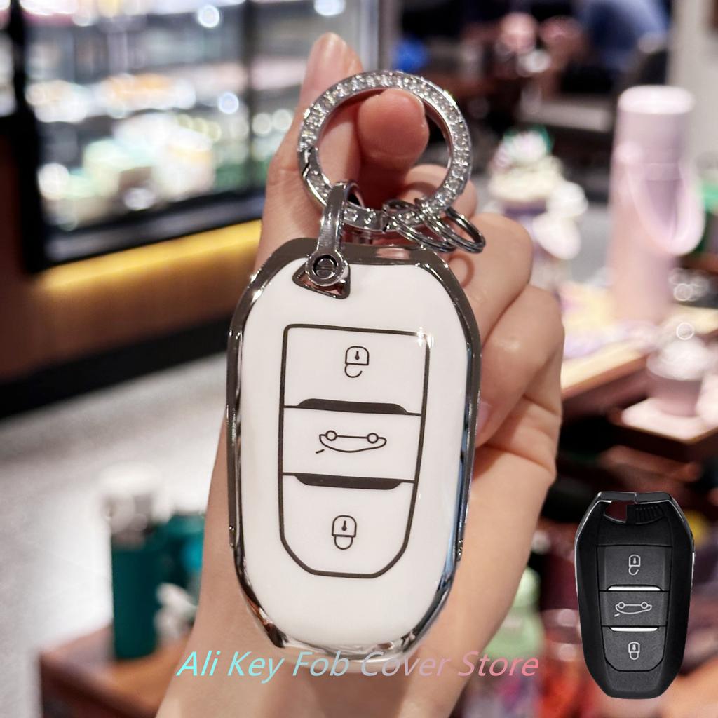 Чехол для брелока для Peugeot 2008 3008 4008 5008 308 408 508 Citroen C1 C2 C4 C6 C3-XR Picasso Grand DS3 DS5 Автомобильный брелок
