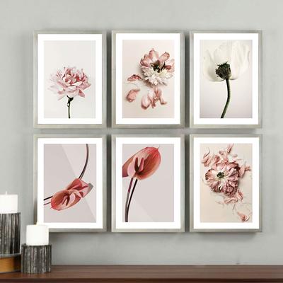Белые, розовые, красные цветочные постеры и принты, красивый пион, лилия, мак, холст, картина, современная настенная художественная картина, украшение для гостиной