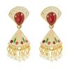 Exaggerated Diamond-encrusted Pearl Pendant Earrings Wind Earrings Retro Bohemian Style Eid Al-Fitr Lasser Bairam