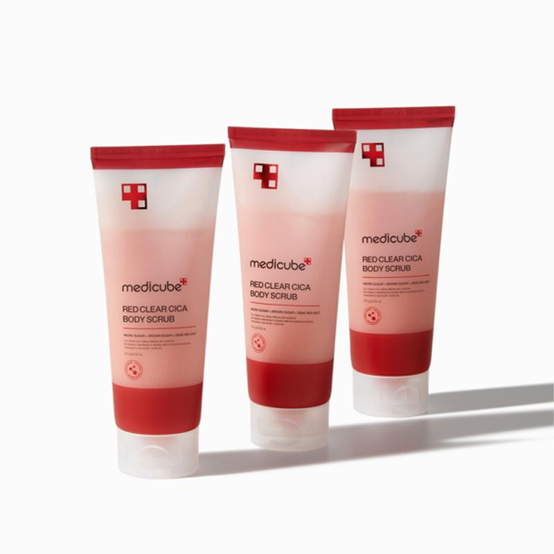 Medicube Красный прозрачный скраб для тела с центеллой азиатской 200 г