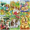3D Diamond Embroidery Painting Animal Dog Art Rhinestone Full Square Diamond Mosaic Garden Handicraft Handmade Gift