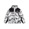 LiNing Sport Fashion Series Snow Mountain Pattern Printed Short Down Jacket Winter Unisex Outerwear Multicolor AYMS379-6