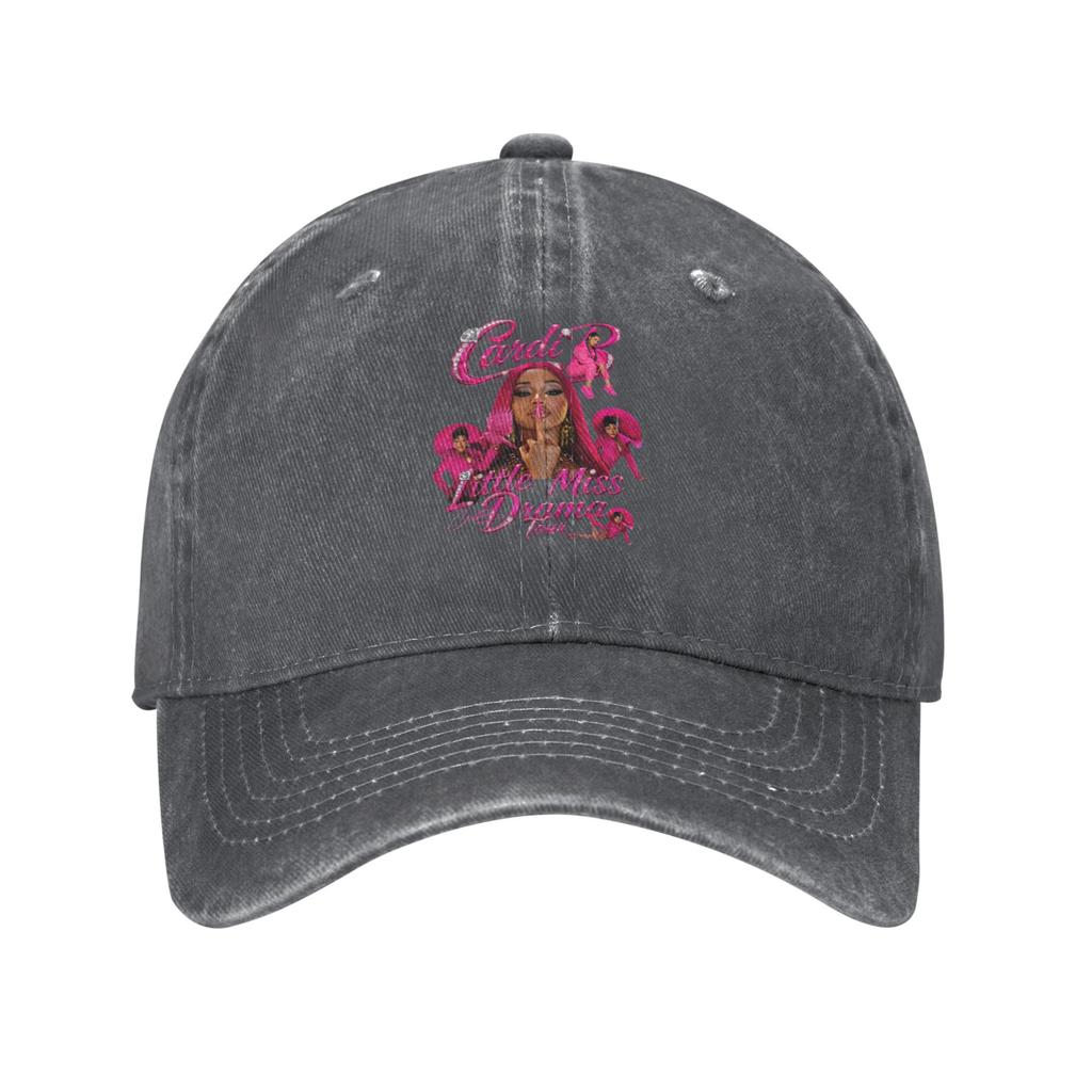 Cardi B Am I the Drama Fan Tour Vintage Distressed Baseball cap High CostPerforUnisexce People With Big Heads Hat
