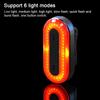 Bike Taillight USB Rechargeable Rear Light Cycling Warning Light Support 6 Light Modes for MTB