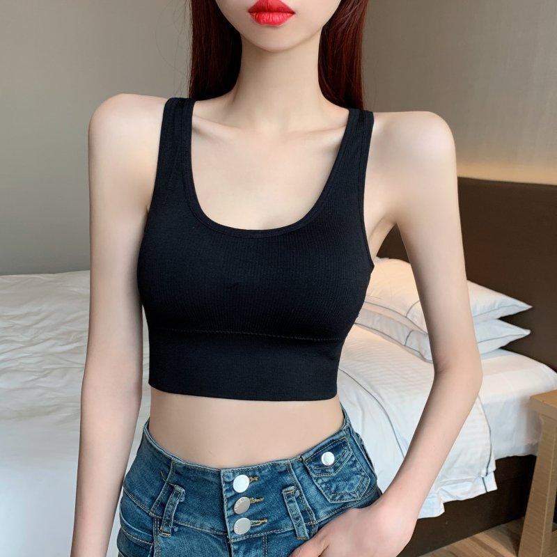 The New Cross Broadband Beautiful Back Halter Vest Underwear Casual Can Be Worn Outside The Gathering On The Support To Prevent Exposure To The Chest