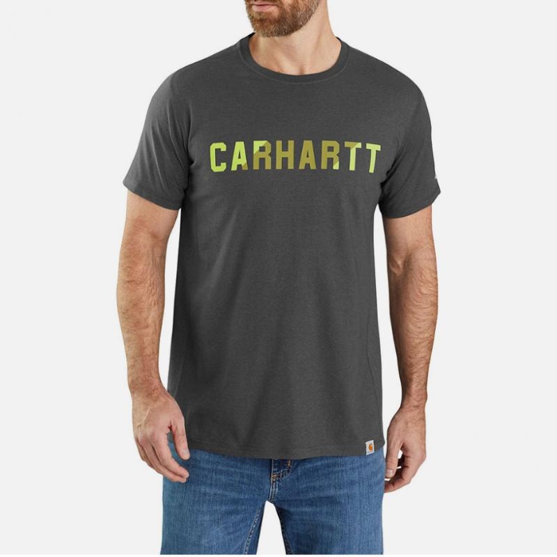 carhartt 105203 Pospit Block Logo Mw Футболка с коротким рукавом Carbon 93678 93678