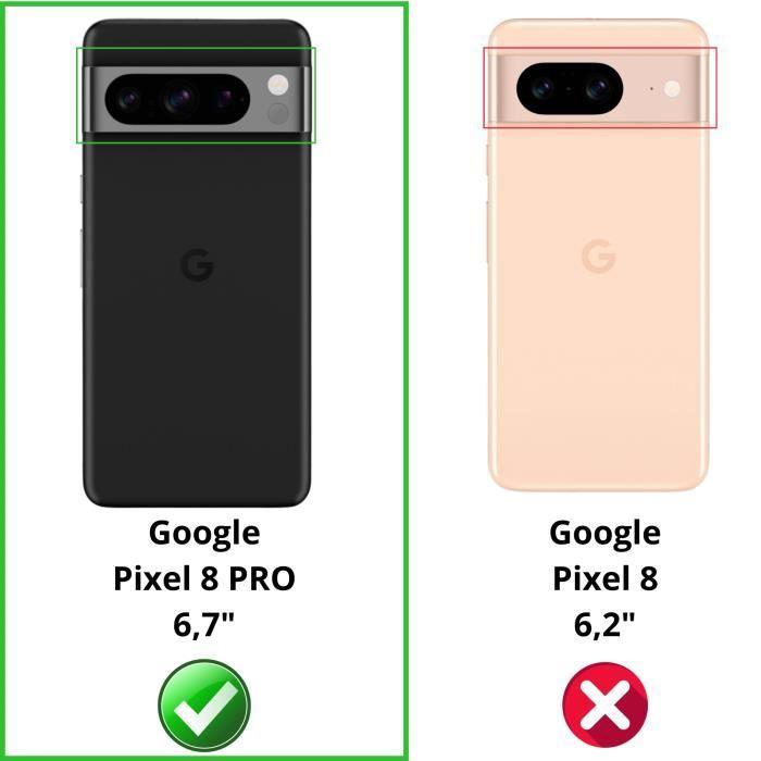 Coque Transparent pour Google Pixel 8 PRO et 2 Films verre Trempé Film Protection Ecran Phonillico®