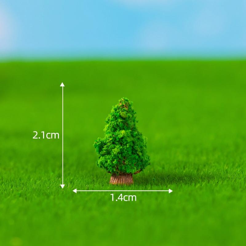Micro-landscape Simulation of Green Trees Flowers Moss Horticultural Ecology Bottle-making, Scene Decorations Accessories, and Small Ornaments