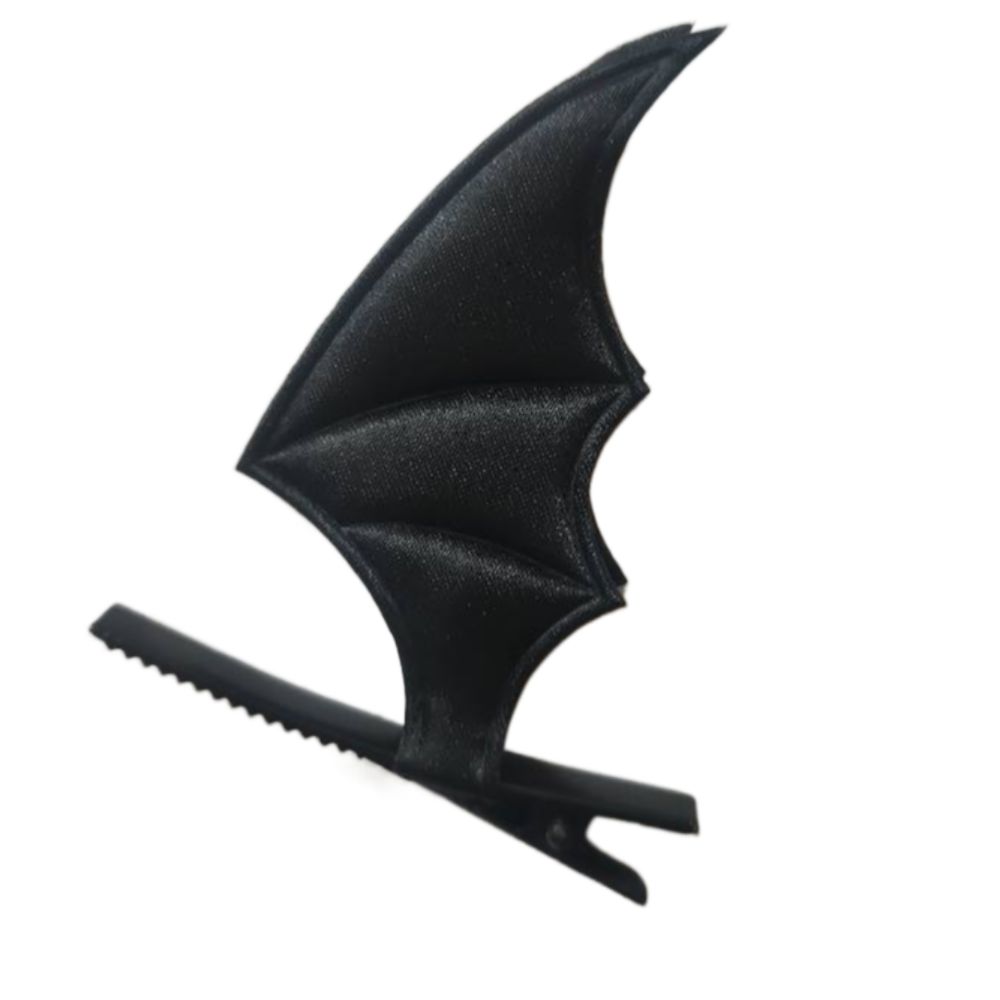 Halloween Party Wear Bat Wing Barrette Cosplay Props Head Decor Theme Devil Hair Clip  Female