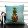Tropical Plant Fruits Cushion Cover Cactus Pineapple Pattern Home Sofa Modern Art Decorative Pillow Case 45x45 Linen Pillowcase