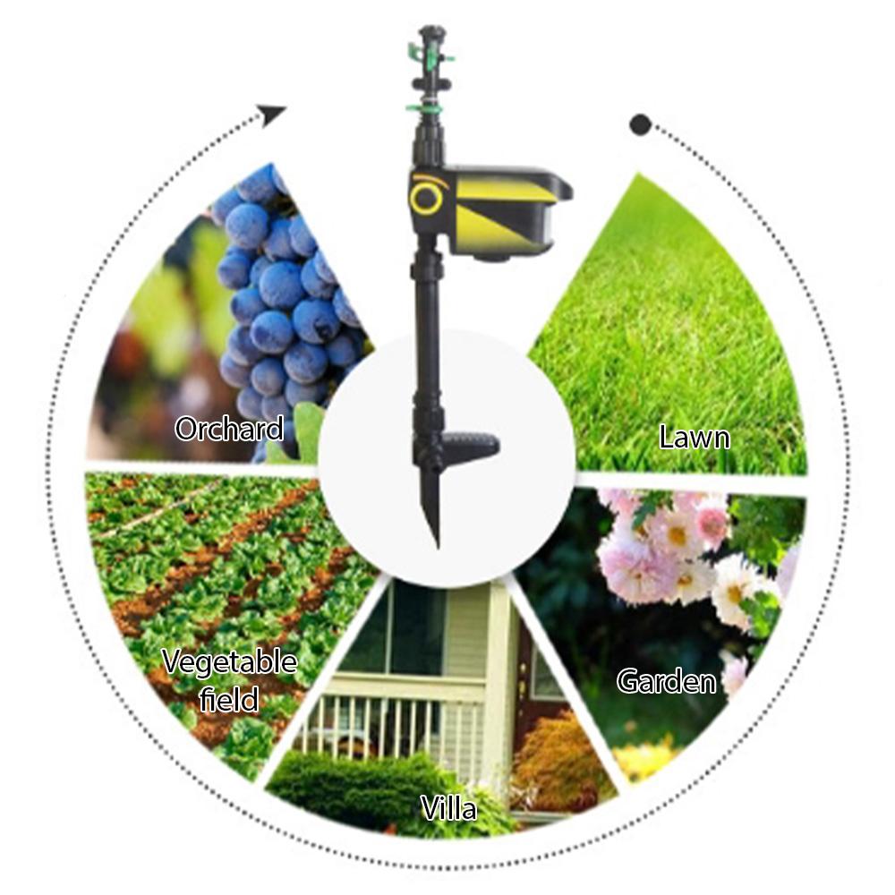 Solar Mouse Repellent Sprinklers for Yard Motion Activated Bird Deterrents for Outside Coyote