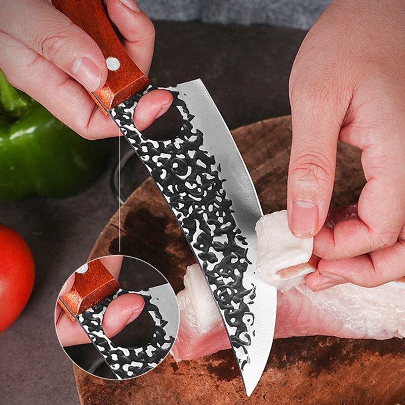 Forged Scimitarsr Boning Knife Slaughter Knife Kitchen Knife Chef Knife Hungting Knife Fishing Knife