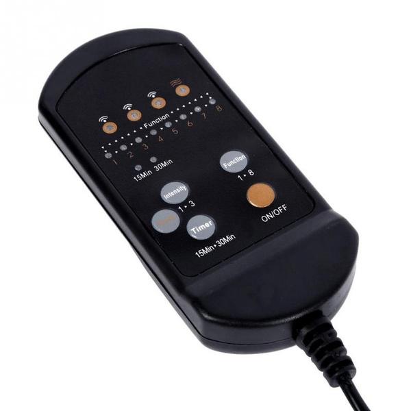 Новая подушка сиденья с вибромассажем и подогревом — 8 стилей массажа для шеи, плеч, спины/поясницы, бедер — идеально подходит для дома, офиса, автомобиля