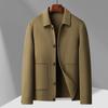 Мужская двусторонняя шерстяная куртка Куртка Куртка Модная повседневная куртка Верхняя высококачественная шерстяная куртка