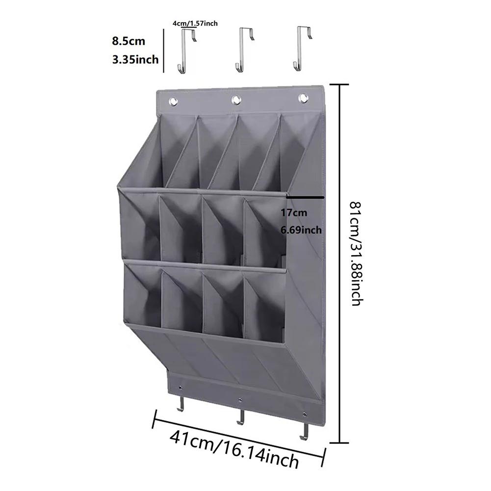 11/12 ячеек настенный карман для хранения подвесная сумка органайзер для обуви и мелочей стойка с держателем для шкафа за дверью спальни/ванной