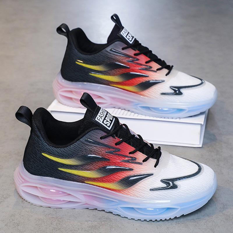 Fashion Men's Sneakers Comfortable Breathable Flats Fashion Lace-up Casual Men's Shoes Walking Running Shoes Spring and Autumn 39-46