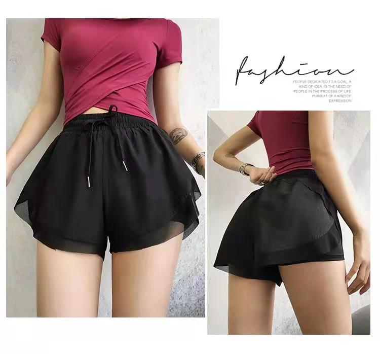 Женские летние шорты для бега и йоги с высокой посадкой и быстрой сушкой