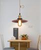 Retro Copper Pendant Light, Hanging Light, Ceiling Lamp, Nordic Style, Modern Industrial Style, E26 Base, Bulb Sold Separately, Steel Construction,