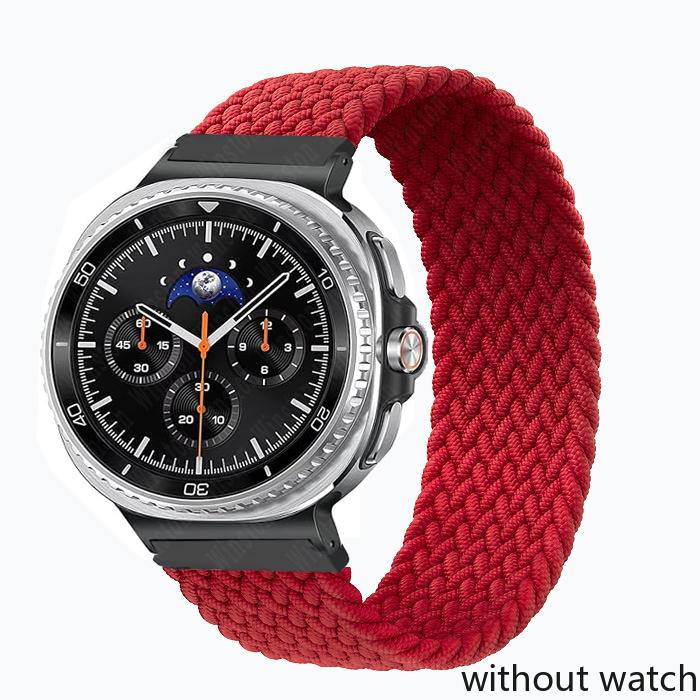 Эластичный плетеный ремешок соло для Samsung Galaxy Watch 8/8 Classic 40 мм 44 мм 46 мм нейлоновый ремешок для Galaxy Watch Ultra(2025) 47мм Брак