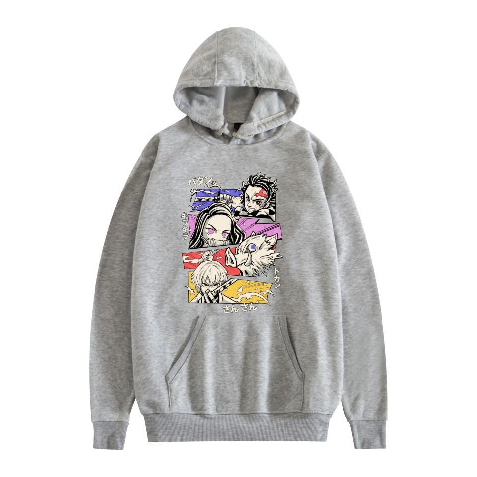 Japanese Anime Hoodie Kimetsu No Yaiba Tanjiro Kamado Kamado Nezuko Fashion Design Men's Women's Sweatshirt Autumn Winter Top