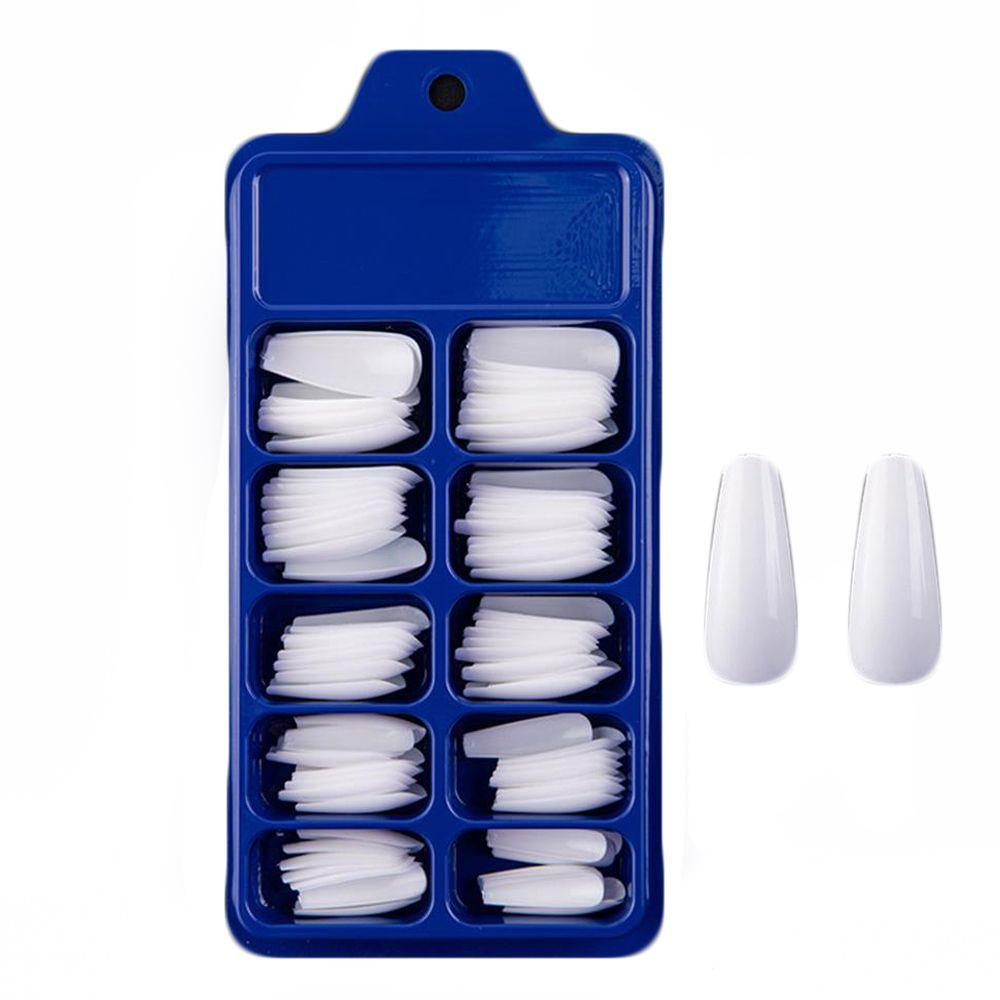 100Pcs/Set Ballerina Acrylic Beauty Tools Full Cover Manicure Coffin Fake Nails False Nail Tips